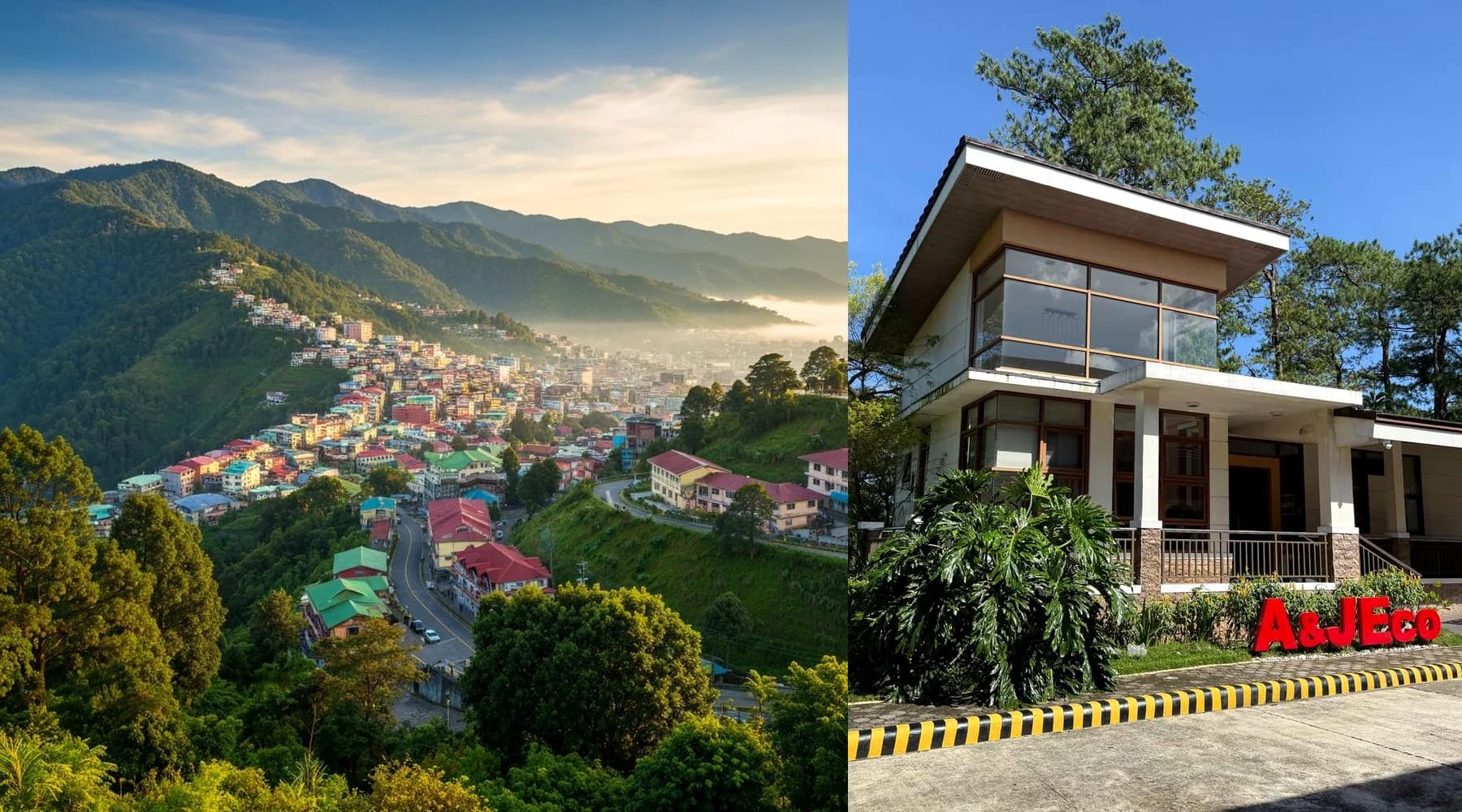 Mountain city and campus environment for an English school in Baguio